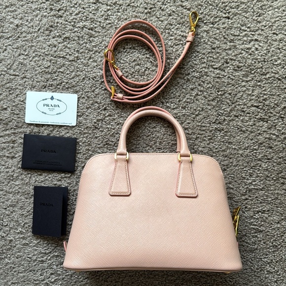 Prada Saffiano Lux Small Promenade Tote - Picture 6 of 14